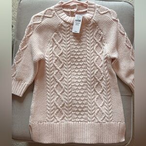 GAP Toddler Light Pink Cable Knit Dress